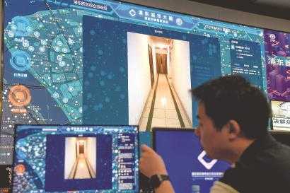 “浦东城市大脑智慧创城指挥系统”后台及时更新的巡查点位卫生问题处理后的图像信息。.jpg